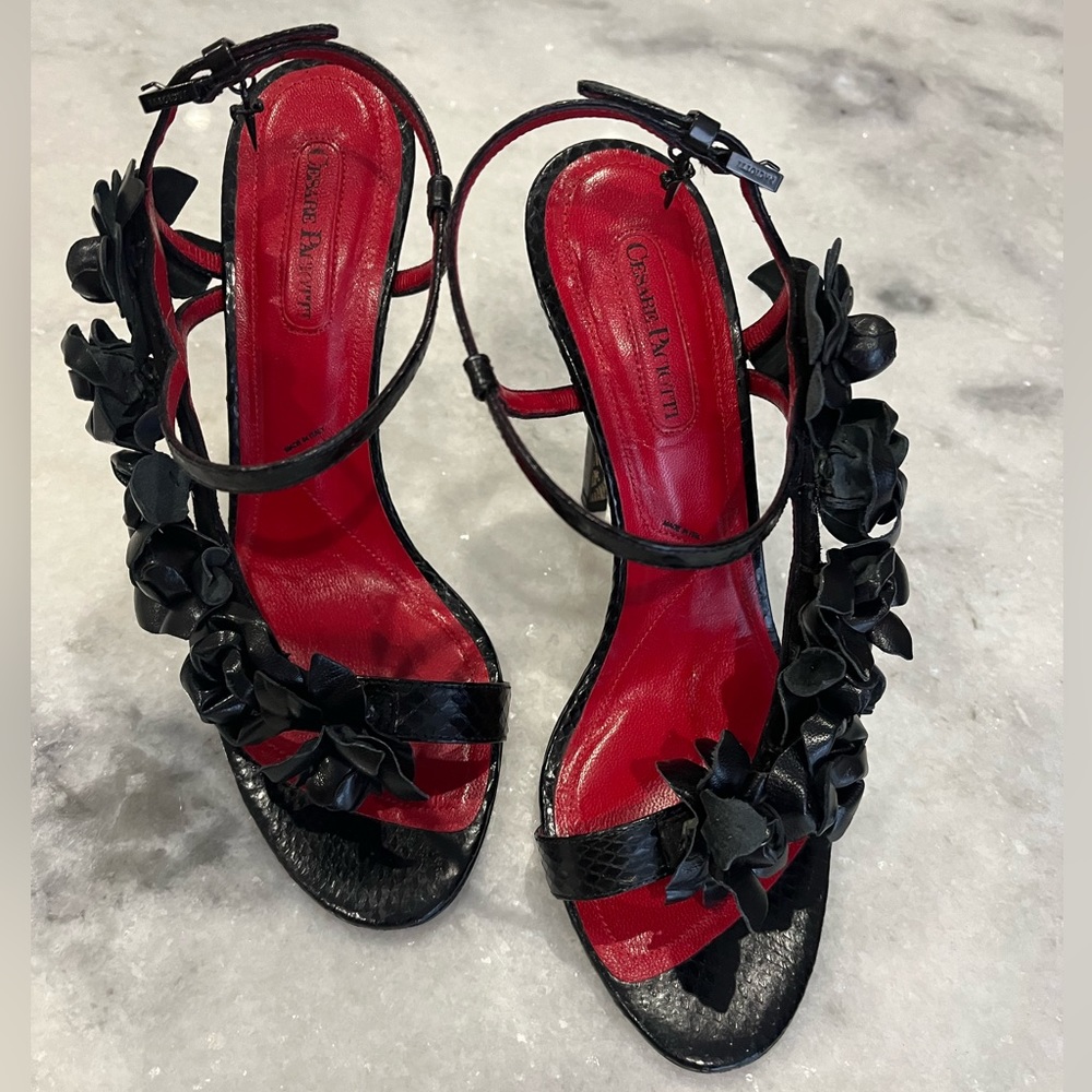 Cesare Paciotti Designer Leather Heels